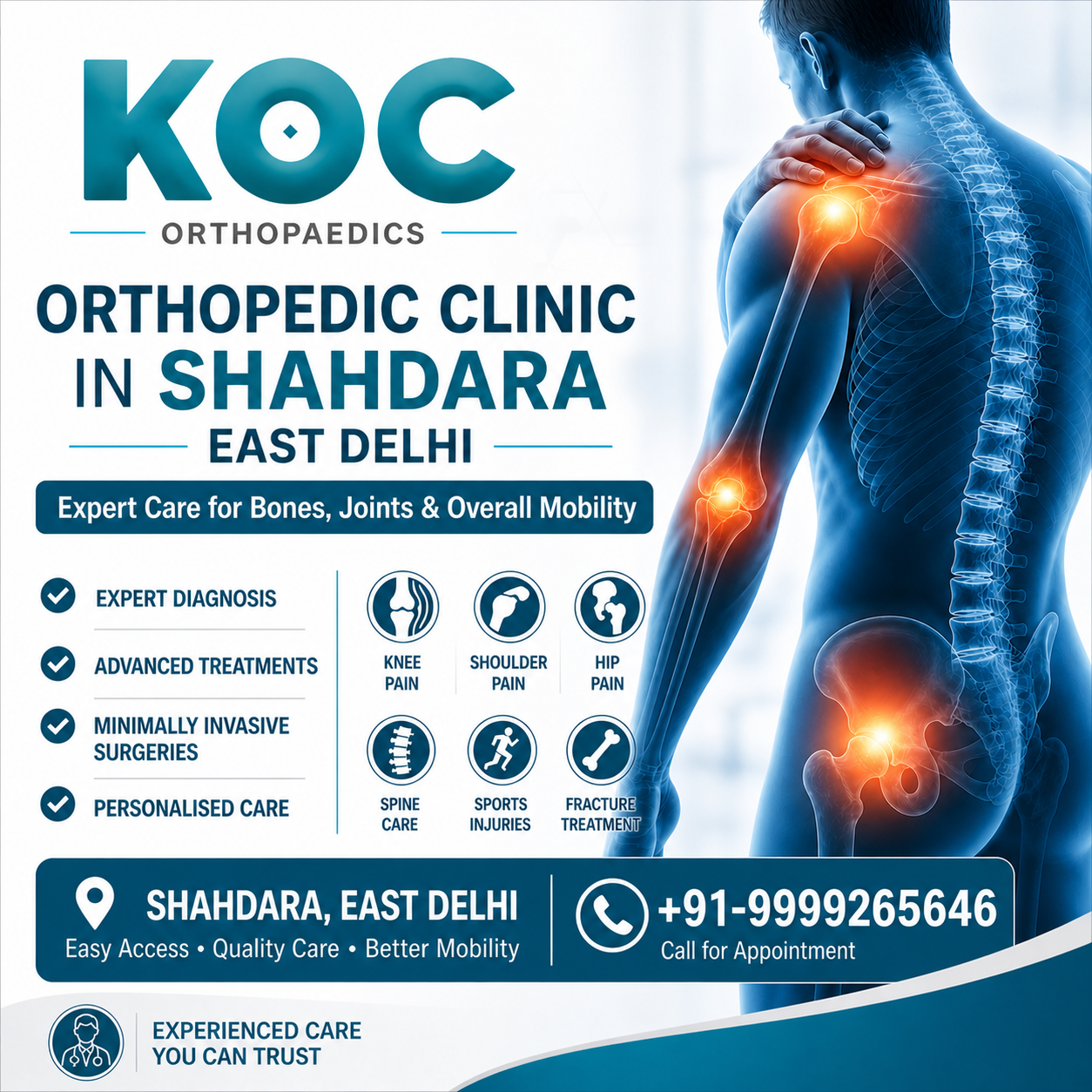                                  Orthopedic Clinic in Shahdara East Delhi                                 