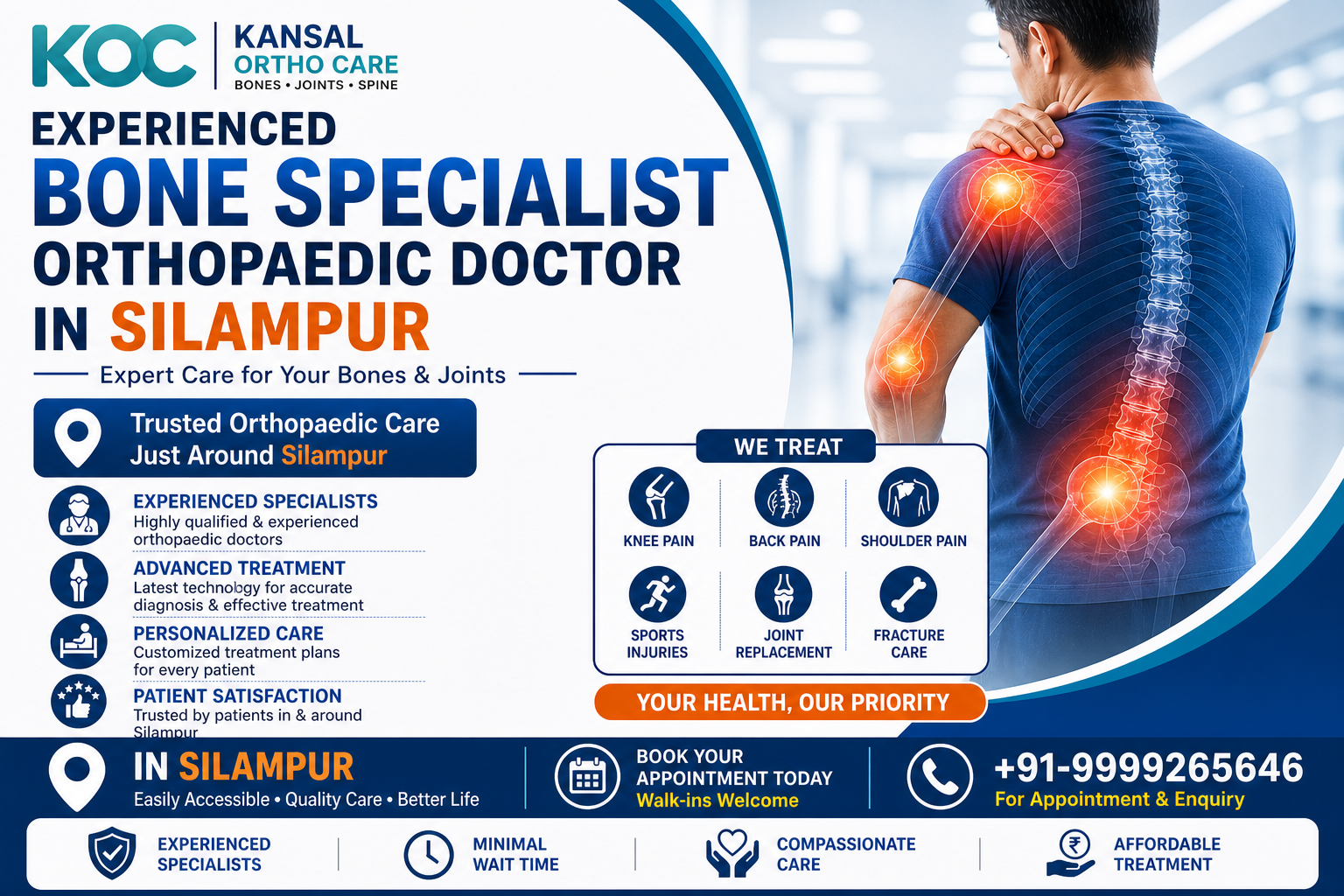                                  Experienced Bone Specialist Orthopaedic Doctor in Silampur                                 