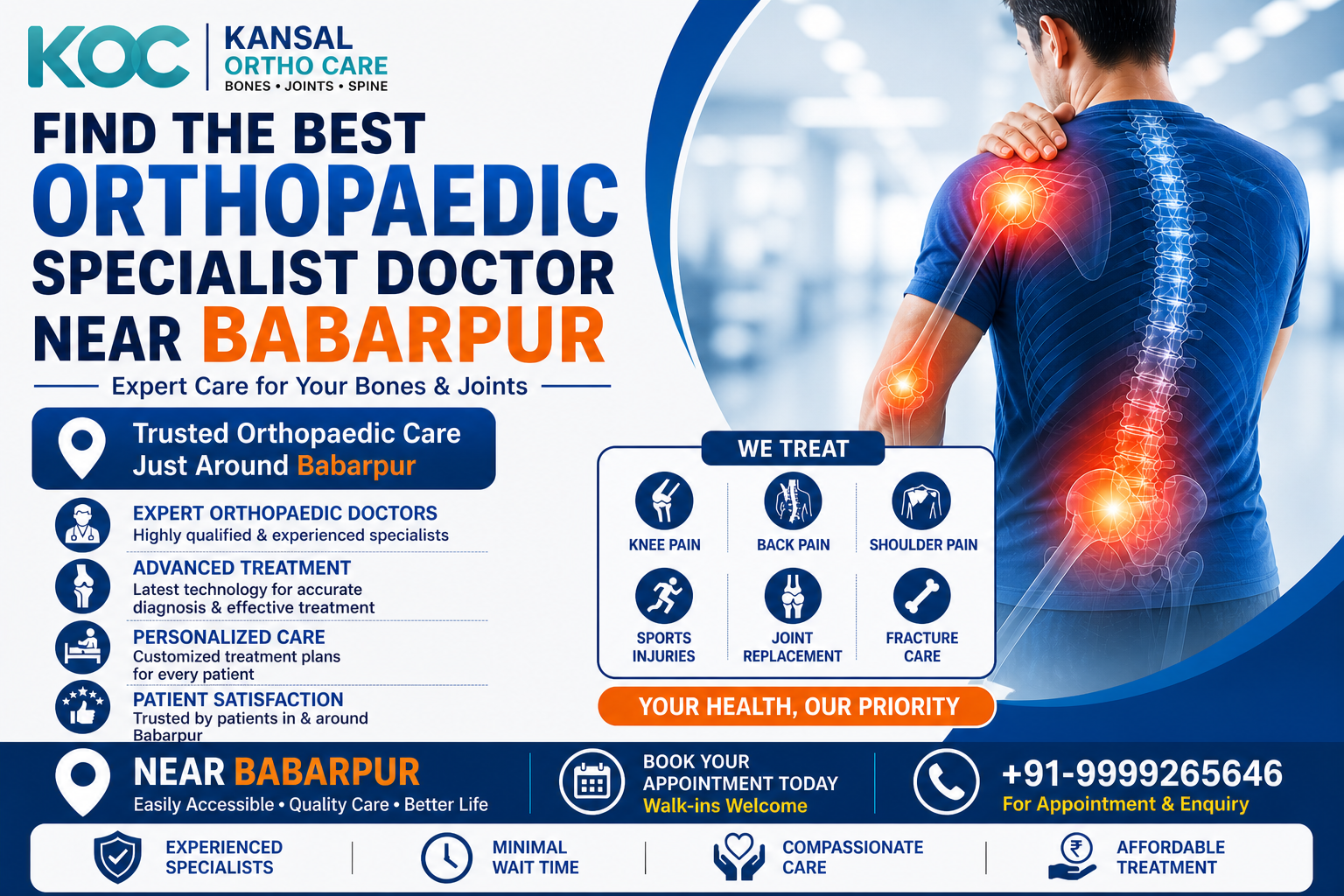                                  Find the Best Orthopaedic Specialist Doctor near Babarpur                                 