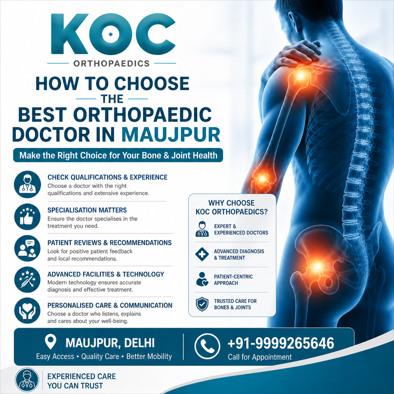                                  How to Choose the Best Orthopaedic Doctor in Maujpur                                 
